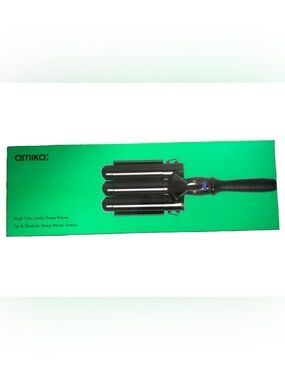 Amika 3-Bar High Tide Jumbo Deep Hair Waver in Black